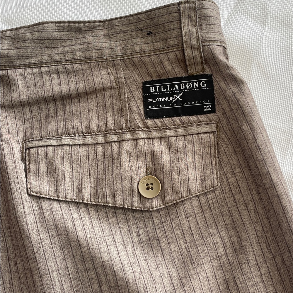 Billabong Tan Striped Men's Shorts - Picture 6 of 6
